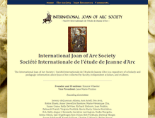 Tablet Screenshot of joanofarcsociety.org